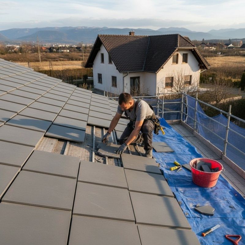 Tin Roof Repair detail